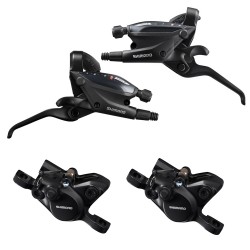 СЕТ ДИСКОВИ СПИРАЧКИ И КОМАНДИ: SHIMANO ALTUS ST-EF505+BR-MT200 /3X8 SPEED/