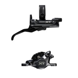 ЗАДНА ДИСКОВА СПИРАЧКА: SHIMANO DEORE XT BL-M8200/BR-M8200 /МЕТАЛНИ НАКЛАДКИ ОРЕБРЕНИ